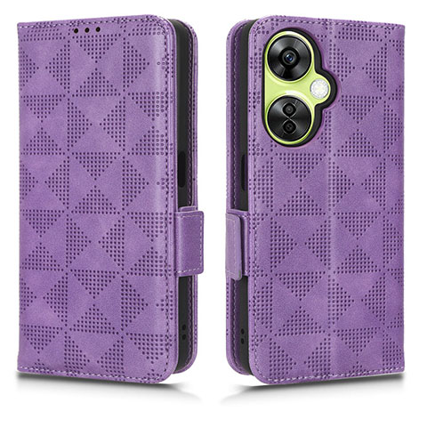 Handytasche Stand Schutzhülle Flip Leder Hülle C02X für Oppo K11x 5G Violett