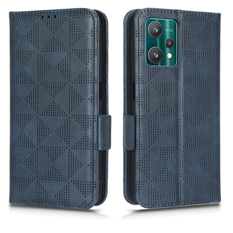 Handytasche Stand Schutzhülle Flip Leder Hülle C02X für Realme 9 Pro 5G Blau