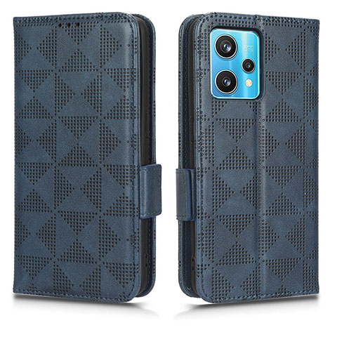 Handytasche Stand Schutzhülle Flip Leder Hülle C02X für Realme 9 Pro+ Plus 5G Blau