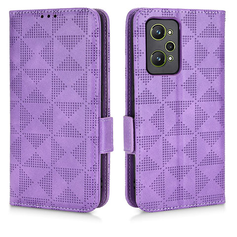 Handytasche Stand Schutzhülle Flip Leder Hülle C02X für Realme GT Neo 3T 5G Violett