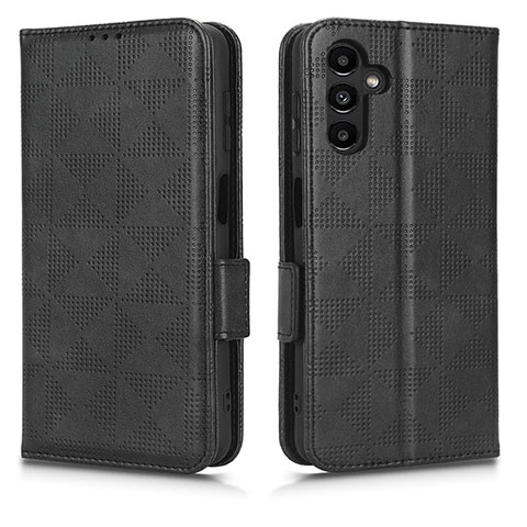 Handytasche Stand Schutzhülle Flip Leder Hülle C02X für Samsung Galaxy A04s Schwarz