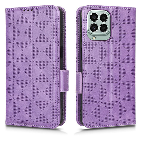 Handytasche Stand Schutzhülle Flip Leder Hülle C02X für Samsung Galaxy M33 5G Violett