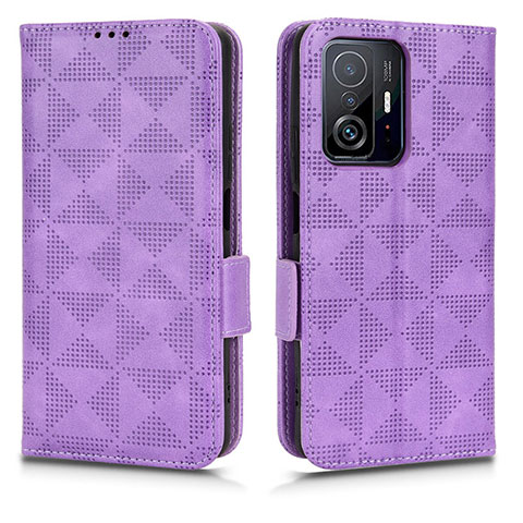 Handytasche Stand Schutzhülle Flip Leder Hülle C02X für Xiaomi Mi 11T 5G Violett