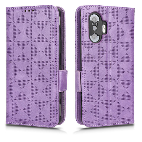 Handytasche Stand Schutzhülle Flip Leder Hülle C02X für Xiaomi Poco F3 GT 5G Violett