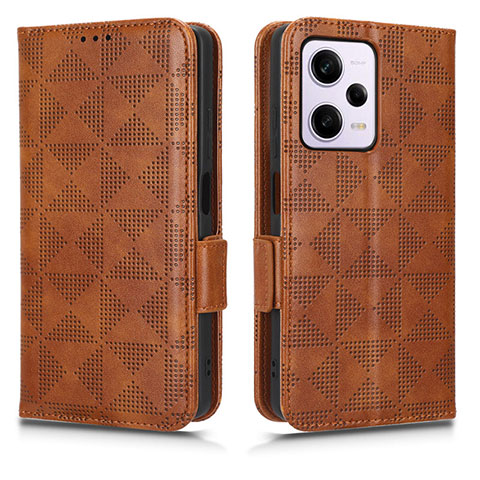 Handytasche Stand Schutzhülle Flip Leder Hülle C02X für Xiaomi Redmi Note 12 Explorer Braun