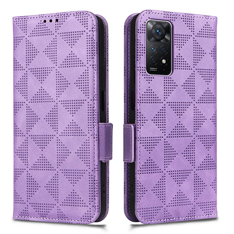 Handytasche Stand Schutzhülle Flip Leder Hülle C02X für Xiaomi Redmi Note 12 Pro 4G Violett