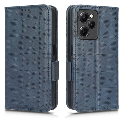 Handytasche Stand Schutzhülle Flip Leder Hülle C02X für Xiaomi Redmi Note 12 Pro Speed 5G Blau