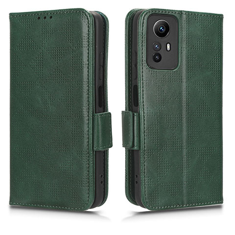 Handytasche Stand Schutzhülle Flip Leder Hülle C02X für Xiaomi Redmi Note 12S Grün