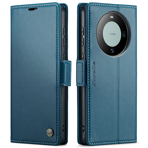 Handytasche Stand Schutzhülle Flip Leder Hülle C03S für Huawei Mate 60 Blau