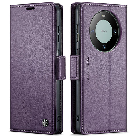 Handytasche Stand Schutzhülle Flip Leder Hülle C03S für Huawei Mate 60 Pro Violett