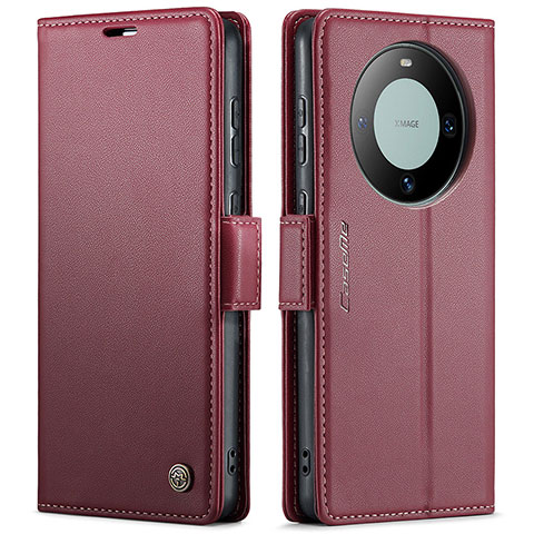 Handytasche Stand Schutzhülle Flip Leder Hülle C03S für Huawei Mate 60 Rot