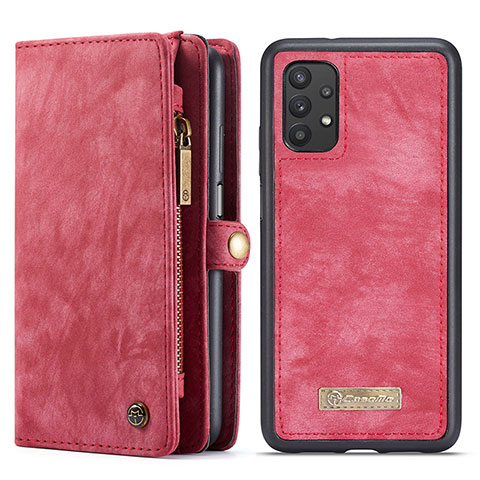 Handytasche Stand Schutzhülle Flip Leder Hülle C03S für Samsung Galaxy A32 4G Rot