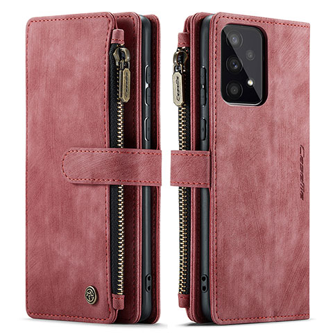 Handytasche Stand Schutzhülle Flip Leder Hülle C03S für Samsung Galaxy A33 5G Rot