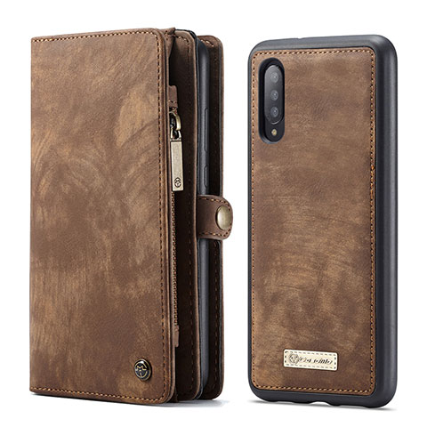 Handytasche Stand Schutzhülle Flip Leder Hülle C03S für Samsung Galaxy A70S Braun