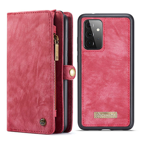 Handytasche Stand Schutzhülle Flip Leder Hülle C03S für Samsung Galaxy A72 4G Rot