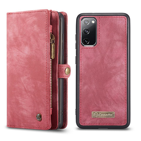 Handytasche Stand Schutzhülle Flip Leder Hülle C03S für Samsung Galaxy S20 FE 5G Rot