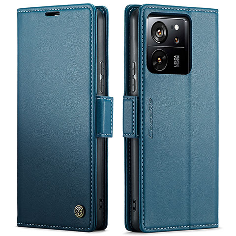 Handytasche Stand Schutzhülle Flip Leder Hülle C03S für Xiaomi Mi 13T Pro 5G Blau