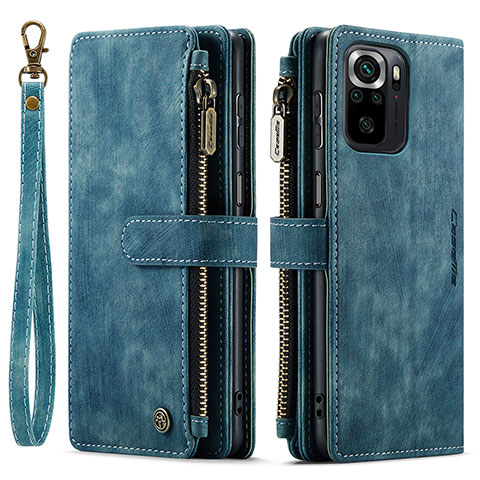 Handytasche Stand Schutzhülle Flip Leder Hülle C03S für Xiaomi Poco M5S Blau