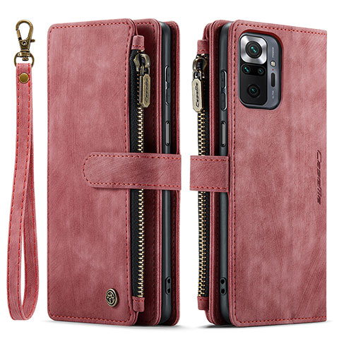 Handytasche Stand Schutzhülle Flip Leder Hülle C03S für Xiaomi Redmi Note 10 Pro 4G Rot