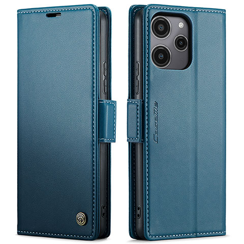 Handytasche Stand Schutzhülle Flip Leder Hülle C03S für Xiaomi Redmi Note 12R 5G Blau