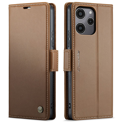 Handytasche Stand Schutzhülle Flip Leder Hülle C03S für Xiaomi Redmi Note 12R 5G Braun