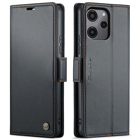 Handytasche Stand Schutzhülle Flip Leder Hülle C03S für Xiaomi Redmi Note 12R 5G Schwarz