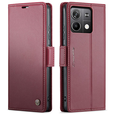 Handytasche Stand Schutzhülle Flip Leder Hülle C03S für Xiaomi Redmi Note 13 5G Rot