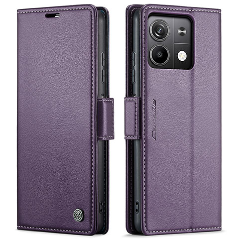 Handytasche Stand Schutzhülle Flip Leder Hülle C03S für Xiaomi Redmi Note 13 5G Violett