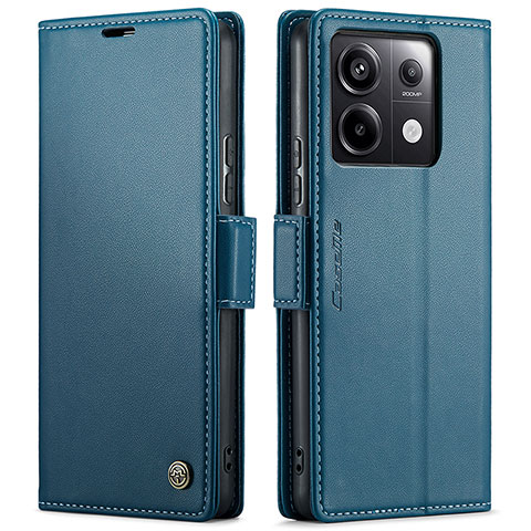 Handytasche Stand Schutzhülle Flip Leder Hülle C03S für Xiaomi Redmi Note 13 Pro 5G Blau