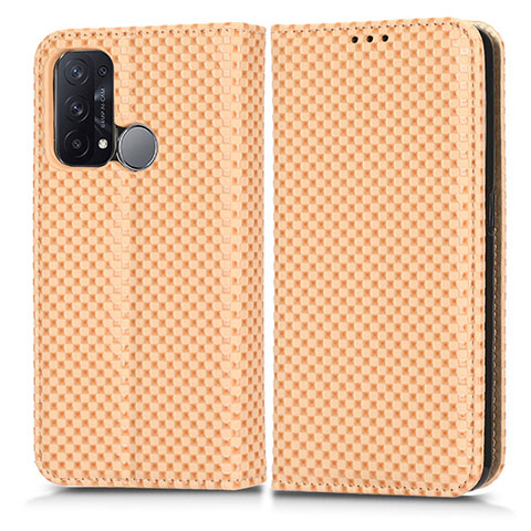 Handytasche Stand Schutzhülle Flip Leder Hülle C03X für Oppo Reno5 A Gold