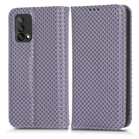 Handytasche Stand Schutzhülle Flip Leder Hülle C03X für Oppo Reno6 Lite Violett