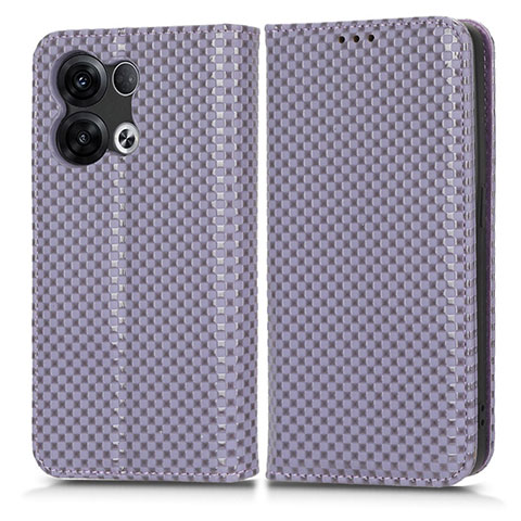 Handytasche Stand Schutzhülle Flip Leder Hülle C03X für Oppo Reno9 Pro+ Plus 5G Violett