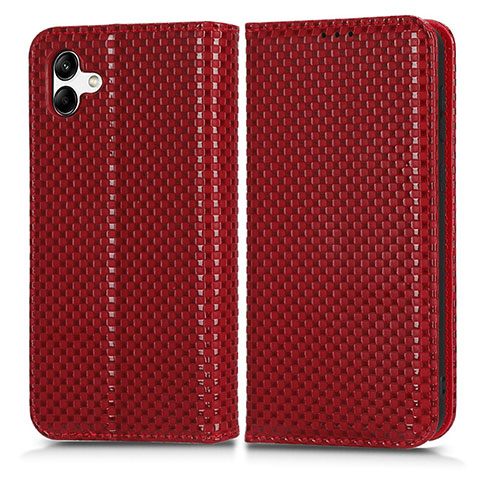 Handytasche Stand Schutzhülle Flip Leder Hülle C03X für Samsung Galaxy A04E Rot