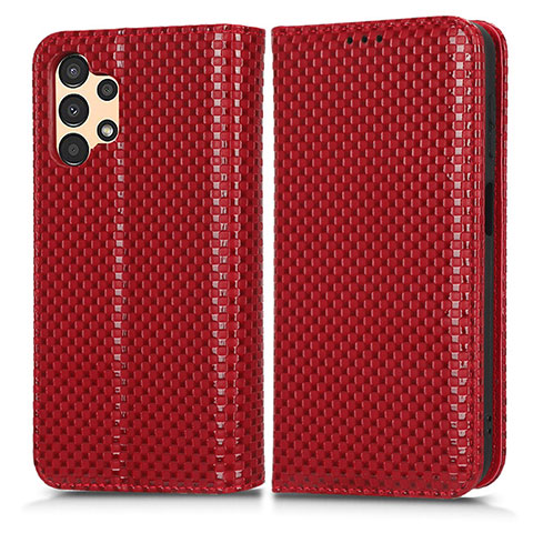 Handytasche Stand Schutzhülle Flip Leder Hülle C03X für Samsung Galaxy A13 4G Rot