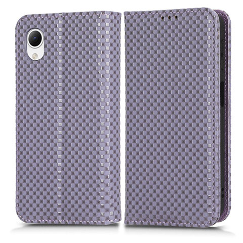 Handytasche Stand Schutzhülle Flip Leder Hülle C03X für Samsung Galaxy A23 5G SC-56C Violett