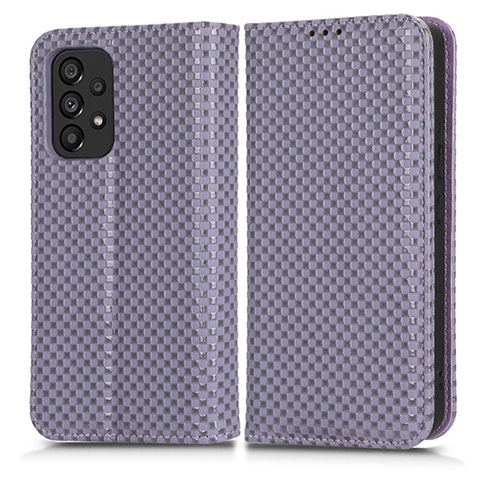 Handytasche Stand Schutzhülle Flip Leder Hülle C03X für Samsung Galaxy A53 5G Violett