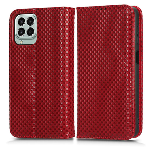 Handytasche Stand Schutzhülle Flip Leder Hülle C03X für Samsung Galaxy M33 5G Rot