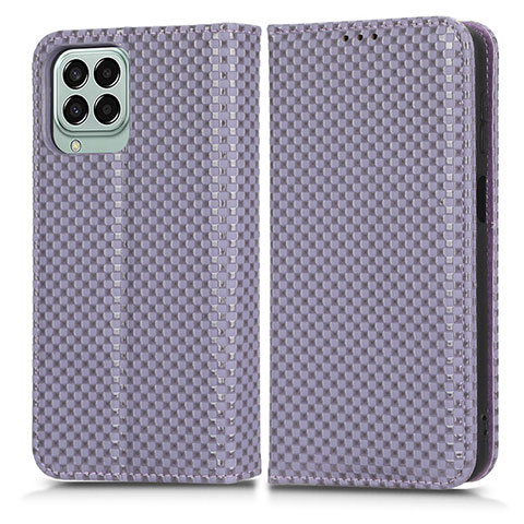 Handytasche Stand Schutzhülle Flip Leder Hülle C03X für Samsung Galaxy M33 5G Violett