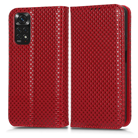 Handytasche Stand Schutzhülle Flip Leder Hülle C03X für Xiaomi Redmi Note 11S 4G Rot