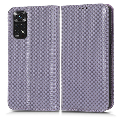 Handytasche Stand Schutzhülle Flip Leder Hülle C03X für Xiaomi Redmi Note 11S 4G Violett