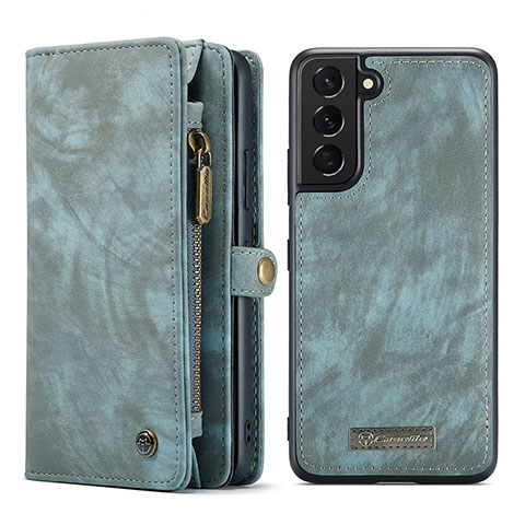 Handytasche Stand Schutzhülle Flip Leder Hülle C04S für Samsung Galaxy S23 5G Blau