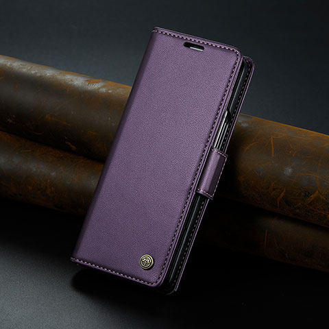 Handytasche Stand Schutzhülle Flip Leder Hülle C04S für Samsung Galaxy Z Fold5 5G Violett