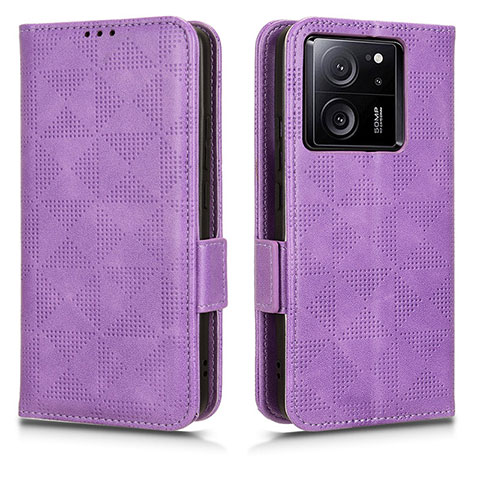 Handytasche Stand Schutzhülle Flip Leder Hülle C05X für Xiaomi Mi 13T 5G Violett