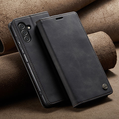 Handytasche Stand Schutzhülle Flip Leder Hülle C09S für Samsung Galaxy A04s Schwarz