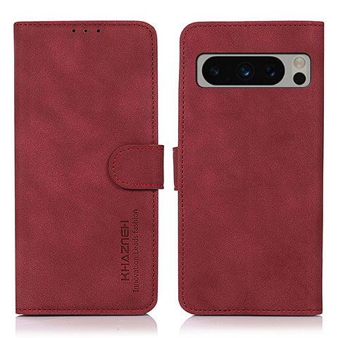 Handytasche Stand Schutzhülle Flip Leder Hülle D01Y für Google Pixel 8 Pro 5G Rot