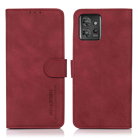 Handytasche Stand Schutzhülle Flip Leder Hülle D01Y für Motorola ThinkPhone 5G Rot