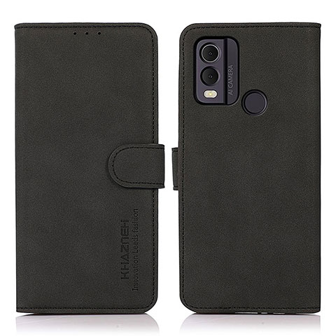 Handytasche Stand Schutzhülle Flip Leder Hülle D01Y für Nokia C22 Schwarz