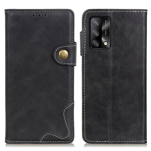 Handytasche Stand Schutzhülle Flip Leder Hülle D01Y für Oppo A95 4G Schwarz