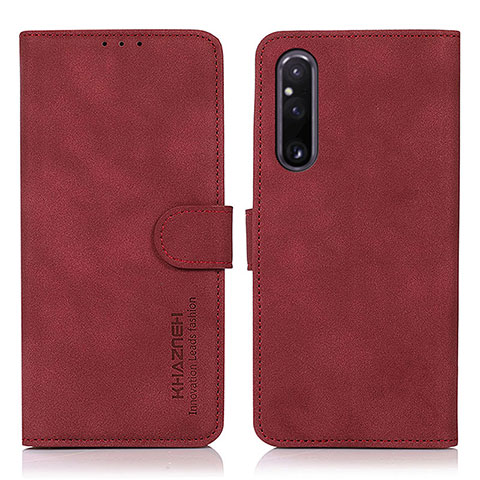 Handytasche Stand Schutzhülle Flip Leder Hülle D01Y für Sony Xperia 1 V Rot