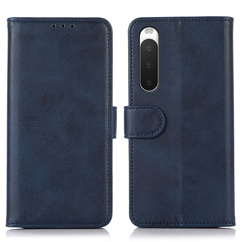 Handytasche Stand Schutzhülle Flip Leder Hülle D01Y für Sony Xperia 10 IV SO-52C Blau